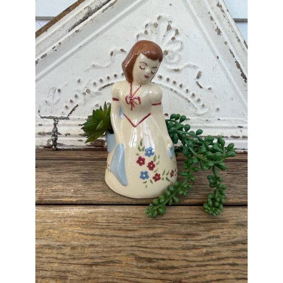 Vintage 1950s Weil Ware California Pottery Lady Double Planter Vase - Picture 11 of 11